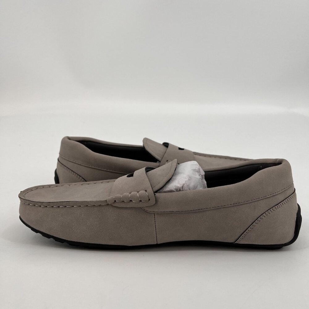 Alfani Men's Marco Slip-on Penny Drivers Size 12 in Grey Loafer Comfort Travel - Picture 10 of 12